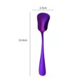thumbnail image 6 of Hariumiu Stainless Steel Spoon Gourd Shape Long Handle Colorful Dessert Cake Soup Salad Coffee Ice Cream Scoop Kitchen Utensil Cutlery Flatware, 6 of 8