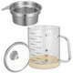 thumbnail image 5 of Separador de grasa, colador de jugos multifunción, recipiente para grasa con báscula, recipiente para aceite, colador de aceite, filtro pequeño, jarra de aceite para cocina, yogur, leche de soja, 5 of 7