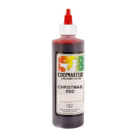 Christmas Cake Rec Chefmaster by US Cake Supply 10.5oz Christmas Red Liqua-Gel Cake Food Coloring ()