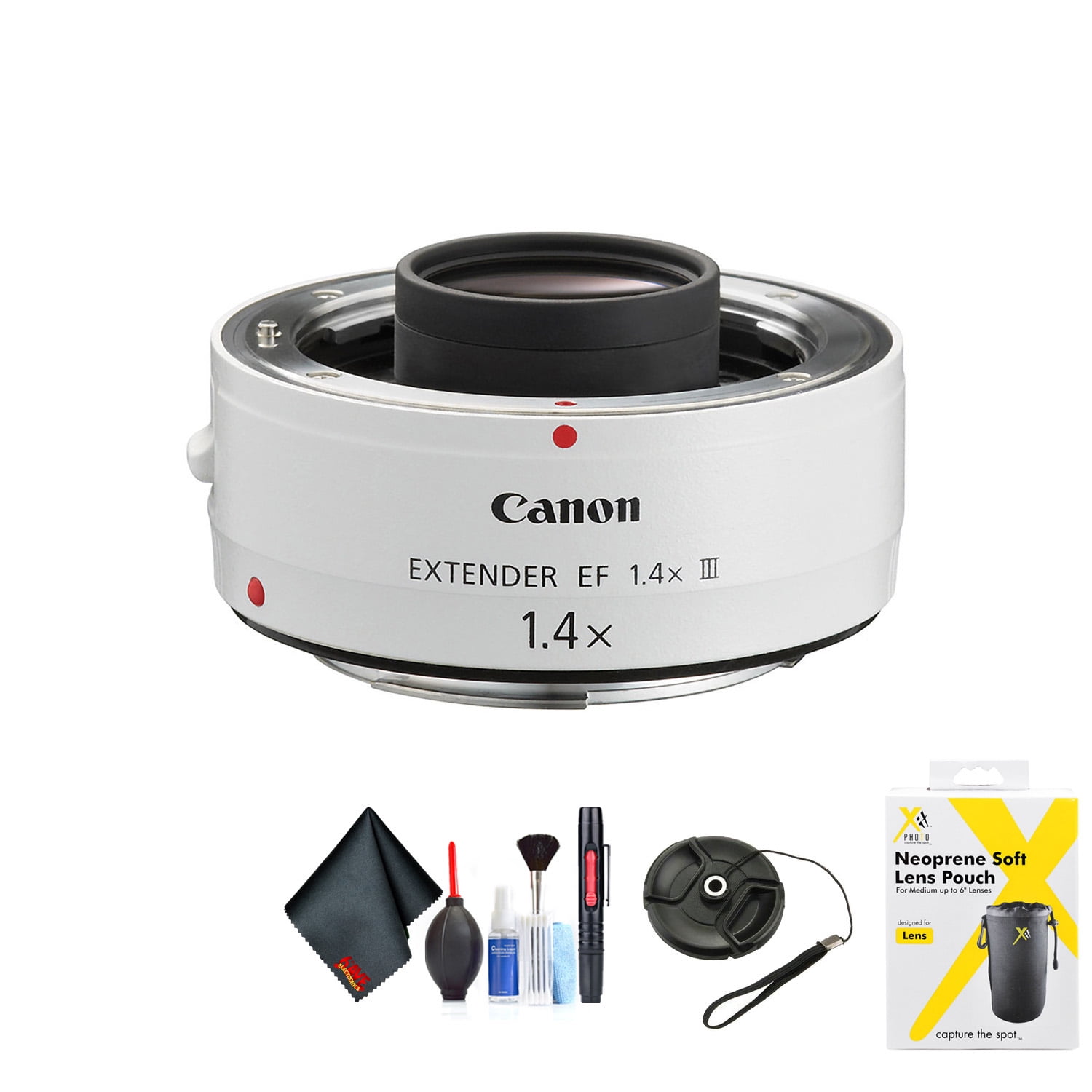 Canon Extender EF 1.4X III for 0 Mount + Accessories (International Model with 2 Year Warranty)(International Model)