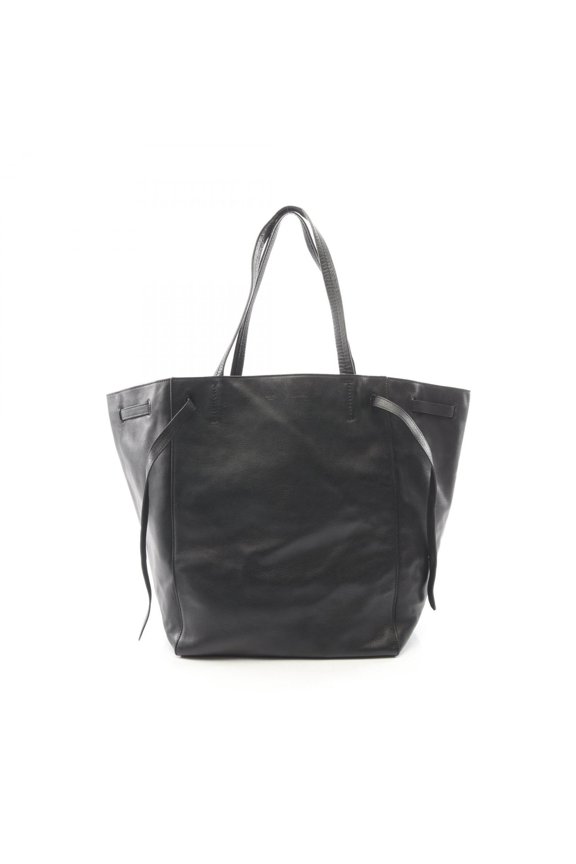 Pre-Owned Celine Cabas Phantom Medium Tote Bag Handbag Leather Women's Black