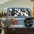 thumbnail image 2 of SEANATIVE Truck Rear Window Decal 66.9" x 22.4" Back Window Graphic Decal for Trucks Pickup SUV Perforated Vinyl Graphic Stickers Universal Fit Car Decorations, Cow Print White Black, 2 of 7