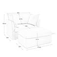 thumbnail image 5 of Armchair Set with Ottoman, Easy - to - Assemble Design / Quick Setup for Comfortable Seating, 5 of 5