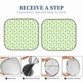 thumbnail image 6 of Xecao Green Avocado for Foldable Car Sun Shades (2-Pack) offer sun protection with an easy-fold design for convenient windshield shading., 6 of 7