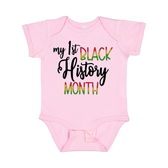 Inktastic My 1st Black History Month Boys or Girls Baby Bodysuit