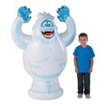 thumbnail image 1 of Fun Express Inflatable Bumble Abominable Snowman from Rudolf Inflatable Rudolph The Red-Nosed Reindeer (Stands Over 4 feet) Christmas Home Decor for K, 1 of 4