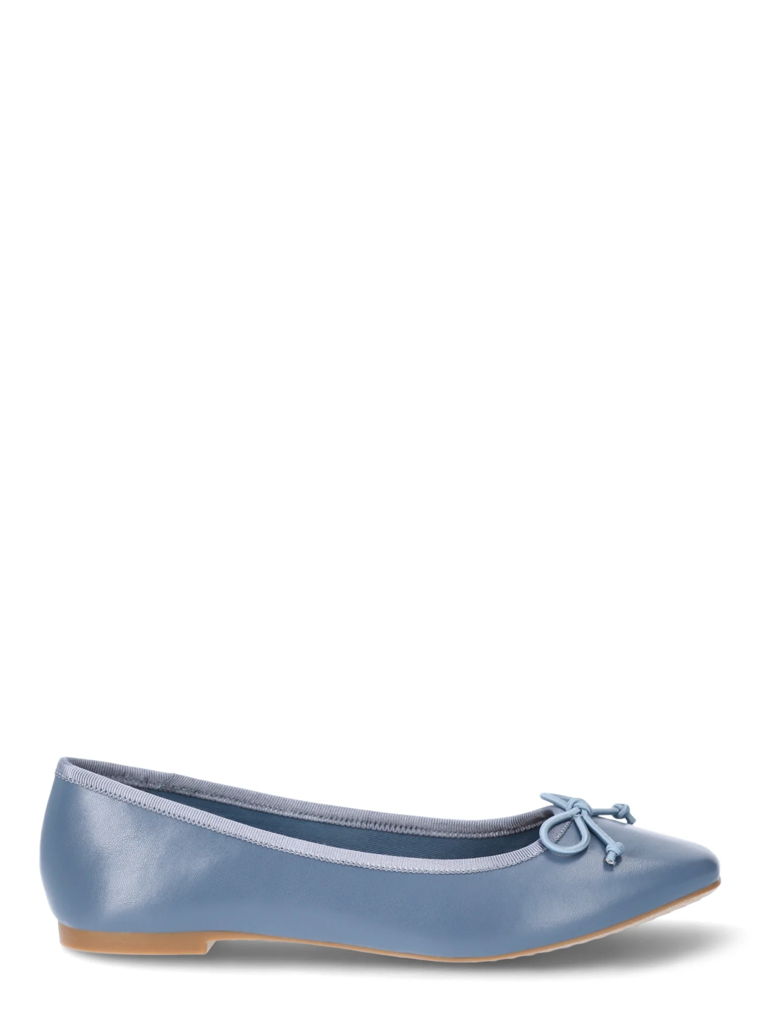 Time and Tru Women's Faux Leather Ballet Flats