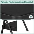 thumbnail image 5 of HOUSNIFLEX 4-Pack Fabric Folding Chairs, Padded Seat & Back, Heavy Duty Metal Frame, Portable Foldable Chairs for Home, Party & Events, Black, 5 of 9