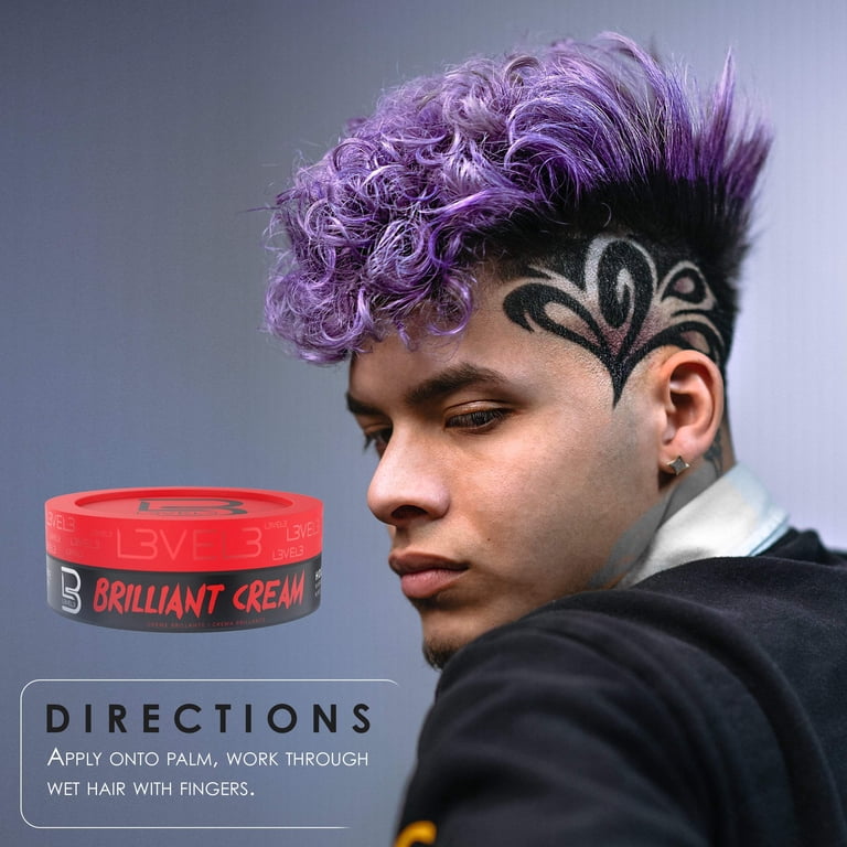 L3VEL3, Brilliant Cream, 5.07 oz, Adds shine and control - Walmart.com
