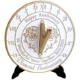 thumbnail image 1 of 60th Wedding Diamond Sundial by Brass Wedding Gift Idea for Couples, 1 of 5