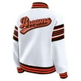 thumbnail image 3 of Women's WEAR by Erin Andrews White Cleveland Browns Full-Snap Fleece Sweatshirt Jacket, 3 of 6