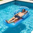 thumbnail image 4 of Adult Pool Floating Mat For Relaxing On Water Extra Thick Inflatable Swim Pad With Comfortable Headrest For Swimming Pool Lake Beach Cooler Tube Float Floating Swim Mat Adult Pool Inflatable Ring for, 4 of 6