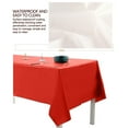 thumbnail image 4 of Manteles, Disposable Tablecloth, Plastic Party, Table Cover, Water Proof Oil Proof, for Birthday Dessert Tables, Solid Tablecloth Table Cloth | Red KTFgvq, 4 of 8