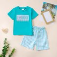 thumbnail image 2 of Boy Baby Clothes Boys 2PCS Shorts Set Kids Summer Cotton Round Neck Print Short Sleeved Basketball 3 6 12 18 24 Months 3T Tops T-Shirt+Pants T Shirt Pullover 2-Piece, 2 of 9