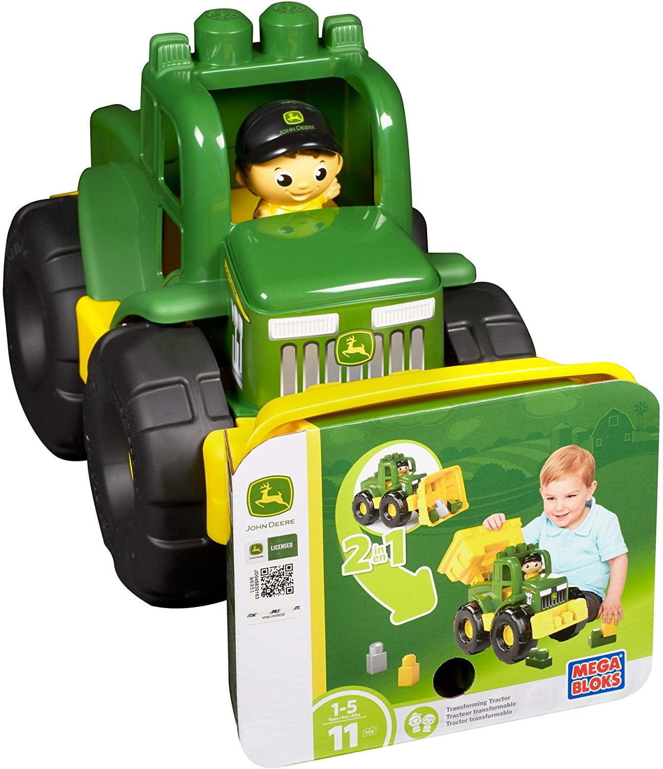 mega bloks john deere transforming tractor