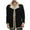 Black, variant on Ofreoo Men's Fashion Casual Faux Fleece Heavy Coat Long Sleeve Hoodless Casual Coat/jacket on Clearance