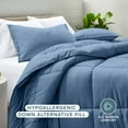 thumbnail image 3 of Bare Home Down Alternative Comforter Set - 3-Pieces - All Seasons - Full, Coronet Blue, 3 of 9