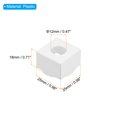 thumbnail image 2 of Uxcell Porte-Craie de Piscine Support de Rangement pour Craie de Billard Porte-Craie de Queue Portable Blanc Lot de 20, 2 of 5