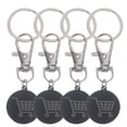 thumbnail image 1 of Miangastore Universal Trolley Coin Black Compact 4Pcs 2.95X0.91X0.08In, 1 of 9