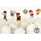 thumbnail image 2 of Decoración de la patrulla canina para niños, suministros de fiesta de cumpleaños, tarjeta de pastel de cachorros, fruta, enchufable, 24 piezas（set 24pcs, 2 of 3