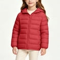 thumbnail image 6 of Agkizg Girls Lightweight Hooded Puffer Coat Zip Up Winter Jacket with Pockets Solid Color Warm Casual Outerwear, 6 of 6