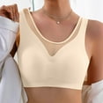 thumbnail image 2 of XFHLMJFF Breathable Bra For Women Everyday Bralette Seamless Backless Wireless Fixed Cup Vest Stylish Underwear, 2 of 9