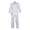 White, variant on JIKNTTR Men's Casual 2 Piece Outfits Men And Women Karate Outfit Martial Arts Training Uniform Clothing Set Jacket Pants Sportswear Suit Leisure Walking Suit