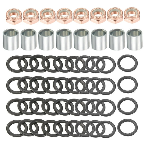 Uxcell Skateboard Truck Hardware Kit, Skateboard Truck Lock Nuts Axle