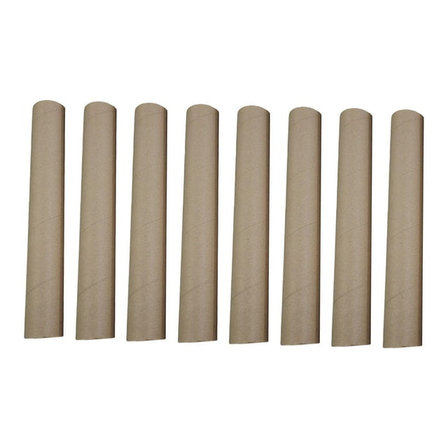 8 tubos de papel resistentes para correo, carteles, manualidades y documentos de protección. 30 cm