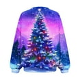 thumbnail image 4 of WXLWZYWL Womens Ugly Christmas Sweater Funny Sweatshirts Holiday 3D Print Trendy Cute Long Sleeve Pullover 2024 Loose Christmas Sweaters Pullover, 4 of 6