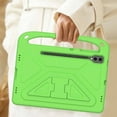 thumbnail image 5 of ELEHOLD for Samsung Galaxy Tab S9 Plus/S9 FE Plus/S8Plus/S7FE/S7Plus Rugged Case Kids Friendly EVA Full Body Protective Handle Grip Kickstand Function Shockproof Kids Case for Boys Girls,Green, 5 of 5
