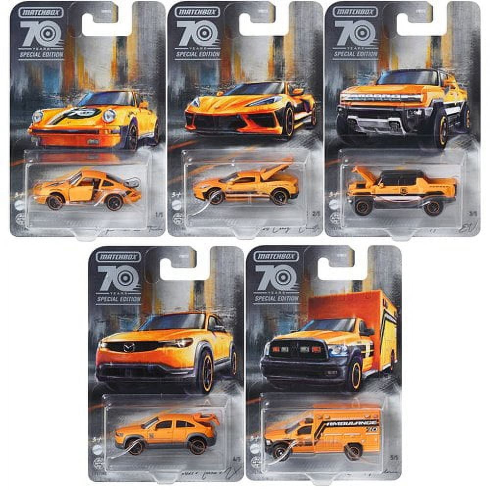 チョロQ マッチボックスペニーレーサーMustang、Corvetteセット 2023 Matchbox Moving Parts 70th Year Anniversary Special Edition