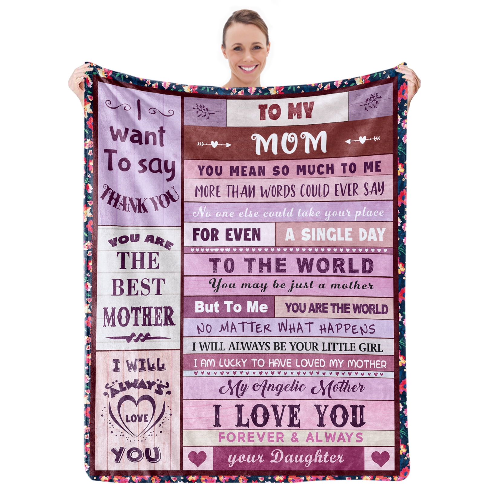 Gifts for Mom, Blanket for Mom Birthday Gifts for Mom from Daughter Son