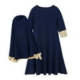 thumbnail image 5 of Wavsuf Children Girls Casual Dresses Solid Blue Children's Clothing Size 6-7 Years, 5 of 9