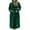 Green, variant on Valentine's Day Long Robes for Women Winter Plush Fleece Hooded Bathrobe Soft Cozy Fluffy Sleepwear Nightgown with Pockets