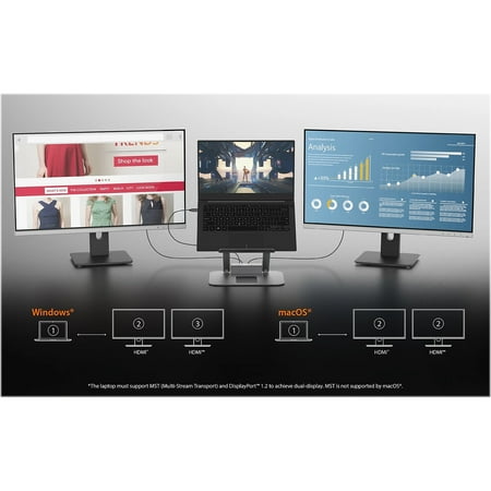 j5create - Multi-Angle Dual HDMI Docking Stand - Silver