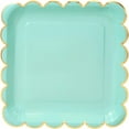 thumbnail image 6 of Sparkle and Bash Scalloped Paper Plates - 48 Count, 9-inch Square, Assorted Pastel & Gold Foil - Party Plates for Birthdays & Dessert Tables, 6 of 8