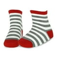 thumbnail image 4 of Christmas Holiday Novelty Little Kids Crew Socks 3-Pair (6-8 Years, Reindeer Stripes Snowflake), 4 of 8