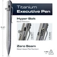 thumbnail image 2 of Bolígrafo BASTION Titanium Bolt Action Hyperbolt ZeroSeam plateado, 2 of 7