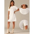 thumbnail image 2 of DARING DIVA Tweed Sweater Elegant Casual Knit Dress XS White, 2 of 6