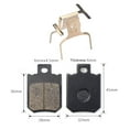 thumbnail image 1 of Motorcycle Brakes Front Rear Disc Brake Pads Shoes with Separation Spring for GY6 50cc 125cc CBX  Scooter Moped, 1 of 3