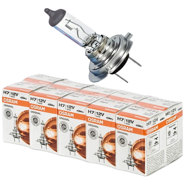 Bombillas para faros OSRAM H7 12V 55W Longlife Paquete de 10