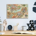 thumbnail image 2 of Epic Art 'Modern Map of Boston' by Nikki Galapon Acrylic Glass Wall Art, 12"x16", 2 of 6