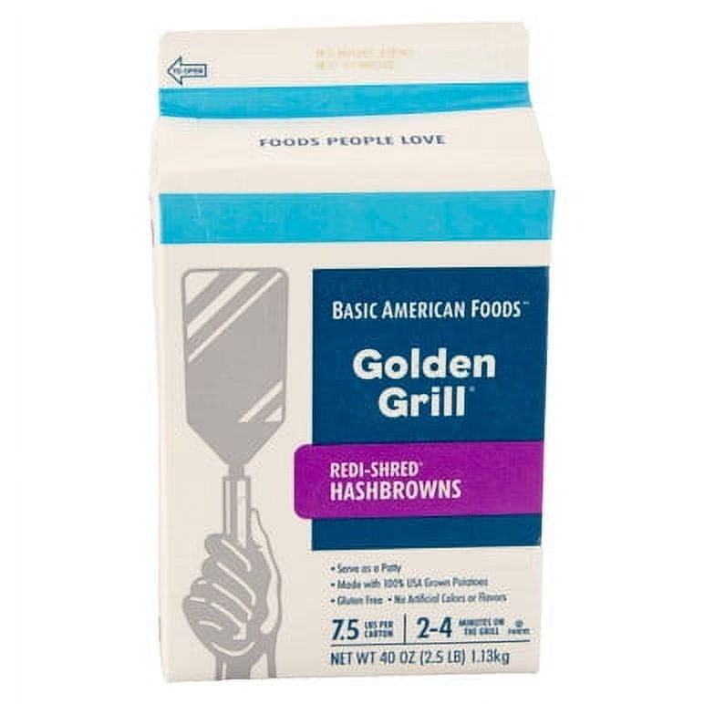 Baf Golden Grill Redi-Shred Redi-Shred Hashbrown Potato, 2.5 lb - Case of 6