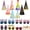 Multicolor, variant on Qianfeng Cute Birthday Party Hats With Pom Poms and Fun Glasses, 16 Pcs