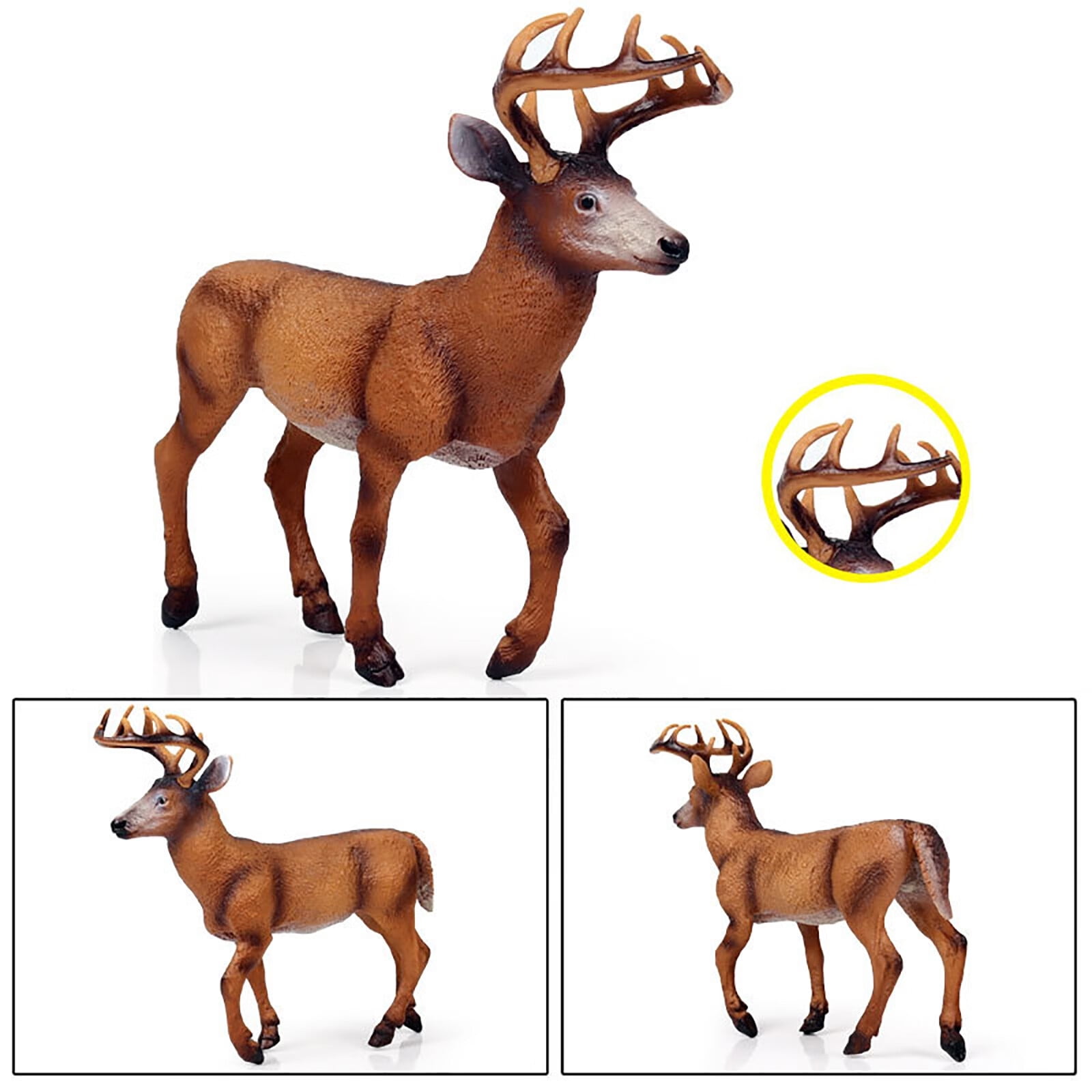 Large White Deer Christmas Deer Children's Model Toy Pendant