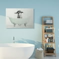 thumbnail image 2 of Stupell Home Décor Baby Llama in a Tub Funny Animal Bathroom Drawing Canvas Wall Art by Stellar Studio, 2 of 6