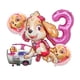 thumbnail image 4 of Juego de globos digitales con decoración de cumpleaños de la patrulla canina de dibujos animados, 5 uds., Chase Marshall Skye, bola de aluminio, suministros para fiestas infantiles, juguete, 4 of 5