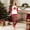 Women, variant on Red and White Merry Christmas Family Matching Pajamas Sets – Long Sleeve Raglan Tops with "Merry Christmas" Letter Print and Red Plaid Fair Isle Pants, Festive Xmas PJs Sleepwear Outfits for Families
