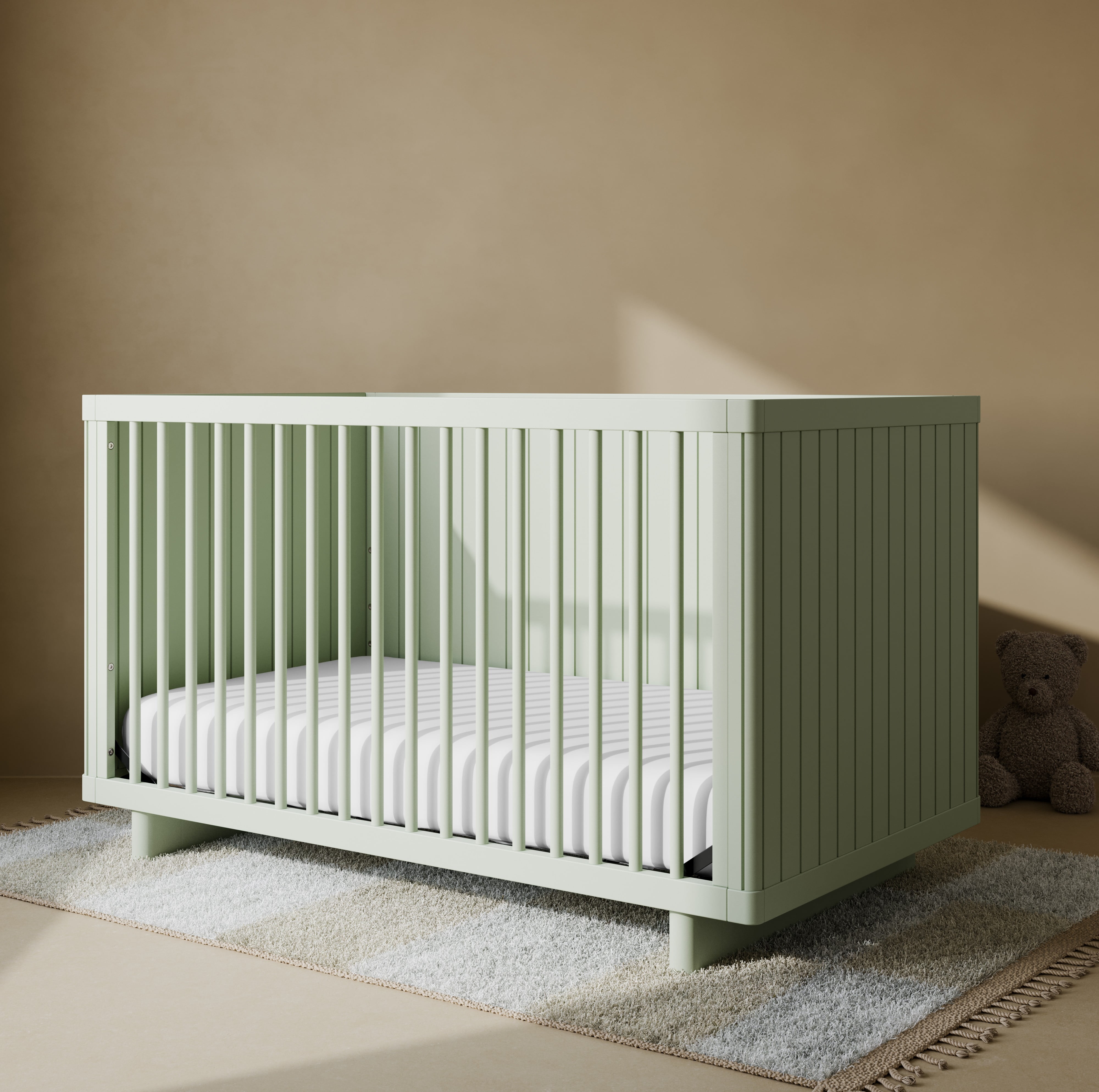 Art of Nursery by Storkcraft Kyoto Deluxe Convertible Crib with Bonus Toddler Guardrail, Sage